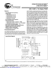 CY62137CV25 datasheet pdf Cypress