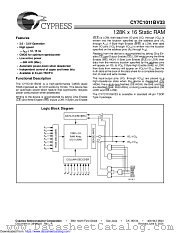 CY7C1011BV33 datasheet pdf Cypress