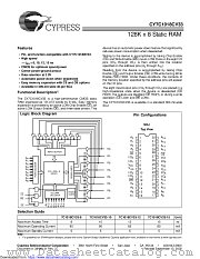 CY7C1018CV33 datasheet pdf Cypress