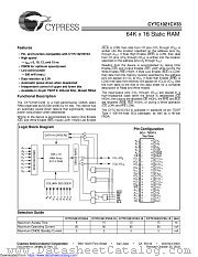 CY7C1021CV33 datasheet pdf Cypress