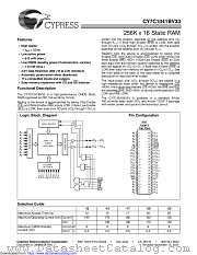 CY7C1041BV33 datasheet pdf Cypress