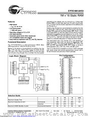 CY7C1061AV33 datasheet pdf Cypress