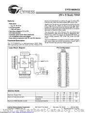 CY7C1069AV33 datasheet pdf Cypress