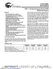 CY7C1298A datasheet pdf Cypress