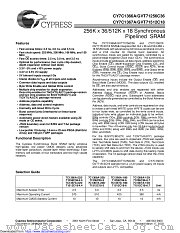 CY7C1366A datasheet pdf Cypress
