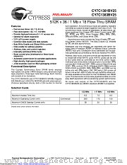 CY7C1383BV25 datasheet pdf Cypress
