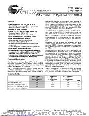 CY7C1485V33 datasheet pdf Cypress