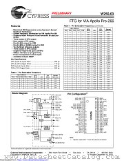 W250-03 datasheet pdf Cypress