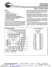 CY7C1019B datasheet pdf Cypress