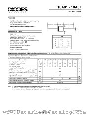 10A01-T datasheet pdf Diodes