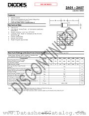 2A07-T datasheet pdf Diodes