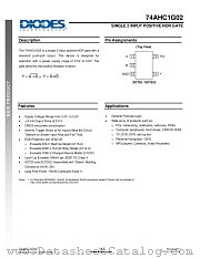 74AHC1G02W5-7 datasheet pdf Diodes