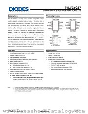 74LVC1G57FZ4-7 datasheet pdf Diodes