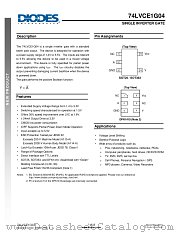 74LVCE1G04FZ4-7 datasheet pdf Diodes