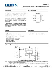AH285-YG-13 datasheet pdf Diodes