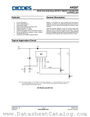 AH287-YG-13 datasheet pdf Diodes