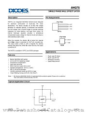 AH375-PL-A datasheet pdf Diodes