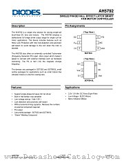 AH5792-YG-13 datasheet pdf Diodes