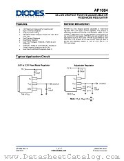 AP1084D50L-13 datasheet pdf Diodes