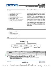 AP1604AWG-7 datasheet pdf Diodes