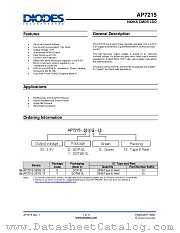 AP7215-33SG-13 datasheet pdf Diodes