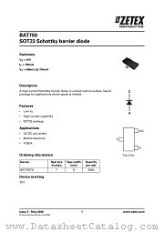BAT750(Z) datasheet pdf Diodes