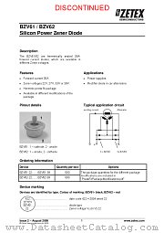 BZV61 datasheet pdf Diodes