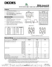 DDA124EH-7 datasheet pdf Diodes