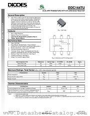 DDC144TU-7 datasheet pdf Diodes