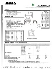 DDTB113ZU-7-F datasheet pdf Diodes