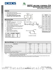 DDTC115GCA-7-F datasheet pdf Diodes