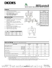 DDTC122LE-7-F datasheet pdf Diodes