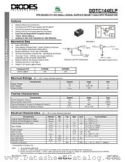 DDTC144ELP-7 datasheet pdf Diodes