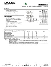 DMMT3906-7-F datasheet pdf Diodes
