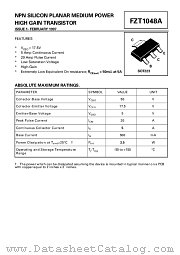FZT1048A datasheet pdf Diodes