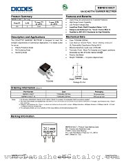 MBRB10100CT-13 datasheet pdf Diodes