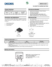 MBRD10100CT-13 datasheet pdf Diodes