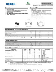 MMBD7000HC-7-F datasheet pdf Diodes