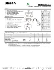 MMBT2907AT-7-F datasheet pdf Diodes
