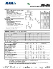 MMBTH10-7-F datasheet pdf Diodes