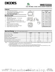 MMDT2222A-7-F datasheet pdf Diodes