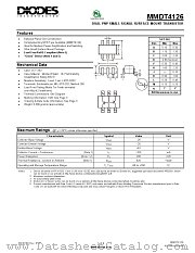 MMDT4126-7-F datasheet pdf Diodes