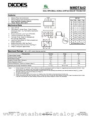 MMDTA42 datasheet pdf Diodes