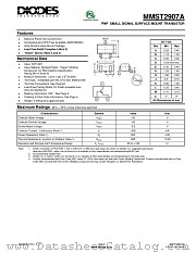 MMST2907A-7-F datasheet pdf Diodes