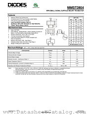 MMST3904-7-F datasheet pdf Diodes