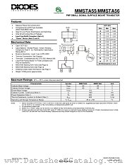 MMSTA56-7-F datasheet pdf Diodes