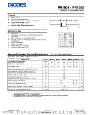 PR1002-T datasheet pdf Diodes