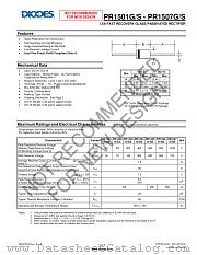 PR1501G-B datasheet pdf Diodes