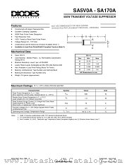 SA10(C)A datasheet pdf Diodes