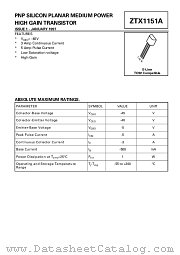 ZTX1151A datasheet pdf Diodes